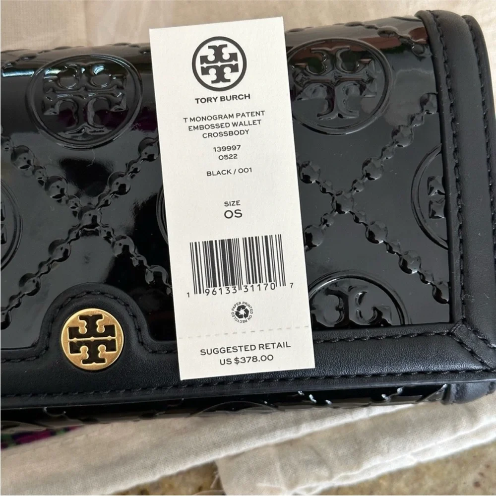 Tory Burch Black and Brown Crossbody Bag
